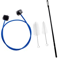Hysagtek - Kit de limpieza-mantenimiento de trompetas y cornetas. Con cepillo flexible (serpiente)- cepillo para…